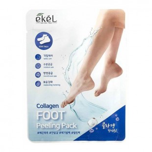 EKEL Collagen Foot Peeling Pack/Пилинг-носочки с коллагеном 1 пара.