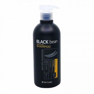 3W CLINIC Black Bean Vitalizing Shampoo/Шампунь восстанавливающий с экстрактом черной фасоли 500 мл.
