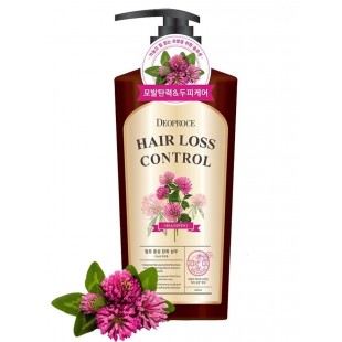 DEOPROCE Hair Loss Control Shampoo/Слабокислотный шампунь от выпадения c красным клевером 510 мл.