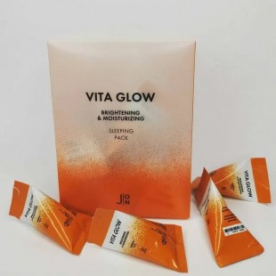 J:ON Vita Glow Brightening & Moisturizing Sleeping Pack/Маска ночная для лица витаминная 5 мл.