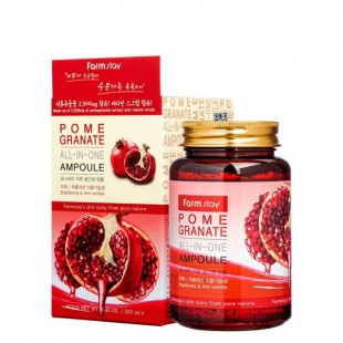 FARMSTAY Pomegranate All-In-One Ampoule/Сыворотка многофункциональная с экстрактом граната 250 мл.