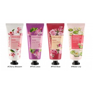 FARMSTAY Pink Flower Blooming Hand Cream/Крем для рук с экстрактом лепестков цветов 100 мл.