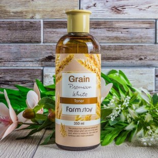 FARMSTAY Grain Premium White Toner/Тонер выравнивающий с экстрактом ростков пшеницы 350 мл.