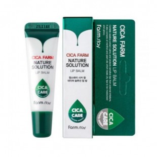 FARMSTAY Cica Farm Nature Solution Lip Balm/Бальзам для губ с центеллой азиатской 10 г.