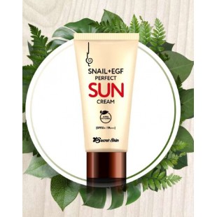 SECRET SKIN Snail+EGF Perfect Sun Cream SPF50+ PA+++/Крем для лица солнцезащитный с муцином улитки и EGF 50 мл.