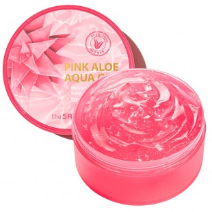 THE SAEM  Pink Aloe Aqua Gel/Гель универсальный с розовым алоэ 300 мл.