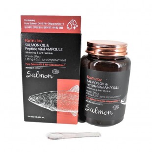  FARMSTAY Salmon Oil & Peptide Vital Ampoule/ Сыворотка с лососевым маслом и пептидами 250мл