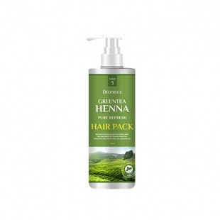 DEOPROCE Green Tea Henna Pure Refresh Hair Pack/ Маска для волос с зеленым чаем и хной 1л