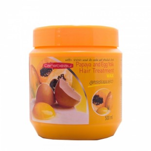 CAREBEAU  Papaya and Egg Yolk Hair Tretment/Маска для волос с папайей и яичным желтком 500ml