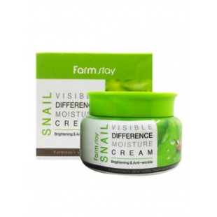 FARMSTAY Visible Difference Moisture Cream Snail/Увлажняющий крем со слизью улитки 100 мл.